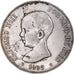 Moneta, Spagna, Alfonso XIII, 5 Pesetas, 1888, Madrid, BB+, Argento, KM:689