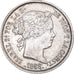 Moneda, España, Isabel II, 40 Centimos, 1866, Madrid, MBC+, Plata, KM:628.2