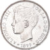 Moneta, Hiszpania, Alfonso XIII, 5 Pesetas, 1899, Valencia, AU(55-58), Srebro