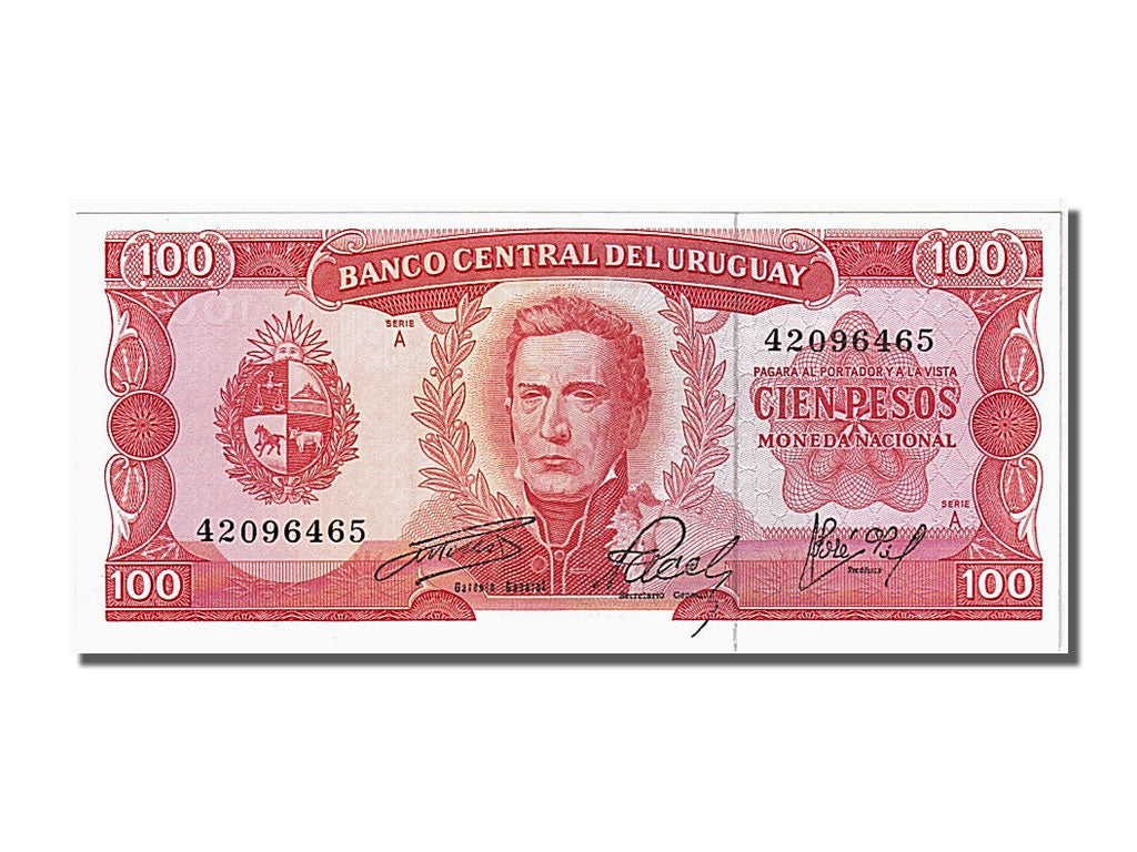 Biljet, Uruguay, 100 Pesos, 1967, NIEUW