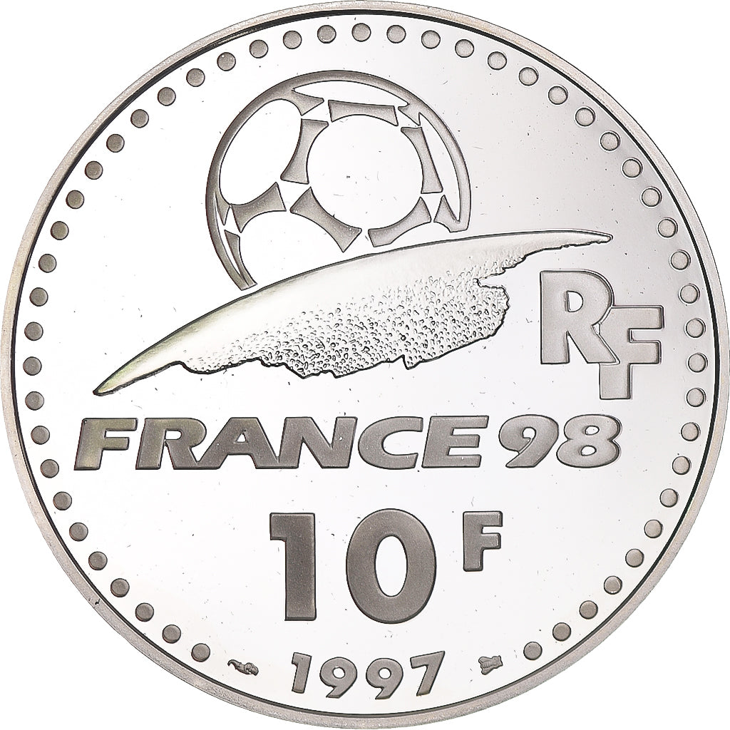 Munten, Frankrijk, Coupe du Monde 1998, 10 Francs, 1998, Paris, Proof, FDC