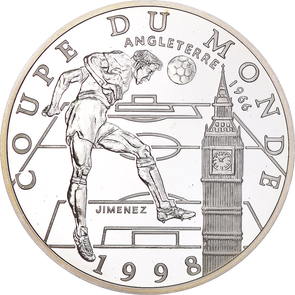 Münze, Frankreich, Coupe du Monde 1998, 10 Francs, 1998, Paris, Proof, STGL