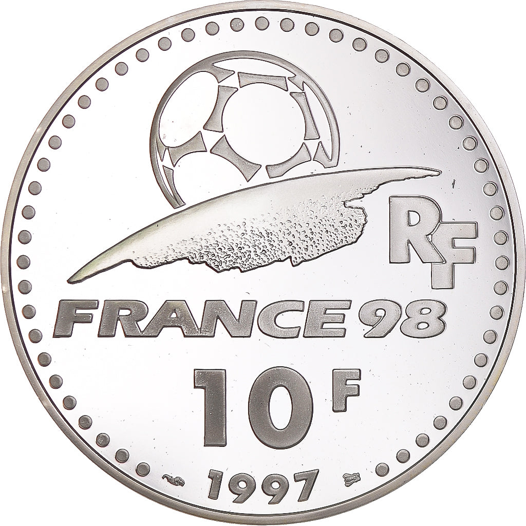 Münze, Frankreich, Coupe du Monde 1998, 10 Francs, 1998, Paris, Proof, STGL