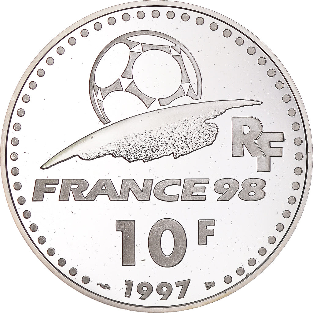 Coin, France, Coupe du Monde 1998, 10 Francs, 1998, Paris, Proof, MS(65-70)