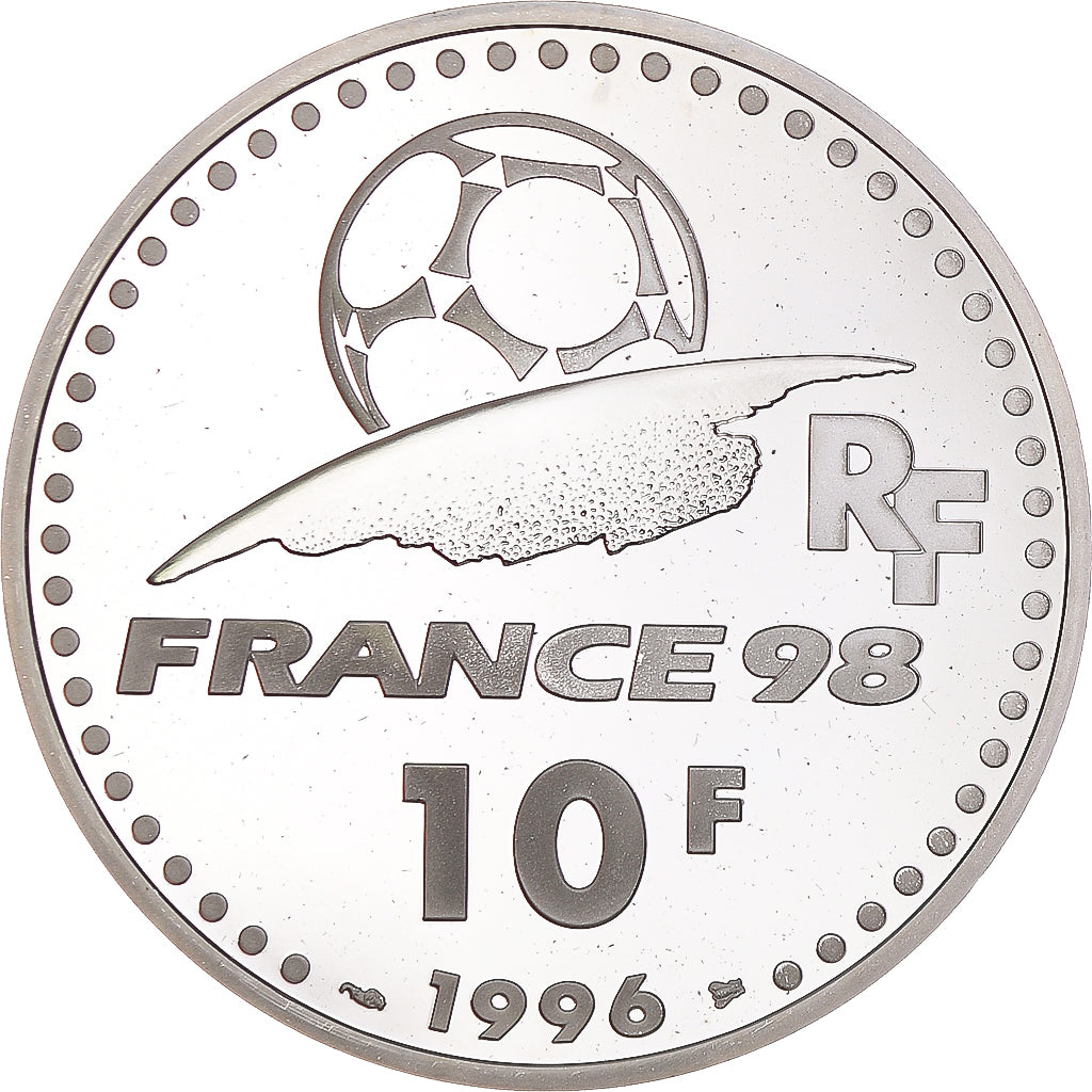 Münze, Frankreich, Coupe du Monde 1998, 10 Francs, 1998, Paris, Proof, STGL