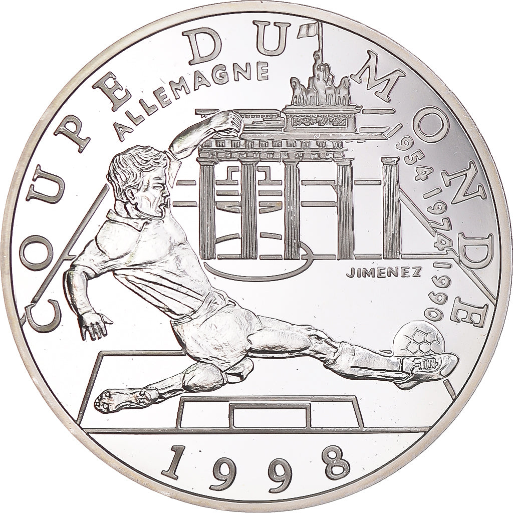 Münze, Frankreich, Coupe du Monde 1998, 10 Francs, 1998, Paris, Proof, STGL