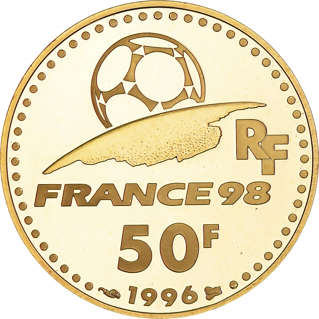 Coin, France, Coupe du Monde 1998, 50 Francs, 1996, Paris, Proof, MS(65-70)