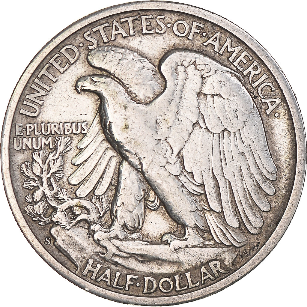 Coin, United States, Walking Liberty, Half Dollar, 1942, San Francisco