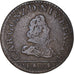 Monnaie, France, Charles de Gonzague, Liard, 1609, Charleville, TTB, Cuivre