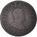 Moneta, Francia, Louis XIII, Double Tournois, 1613, Paris, MB, Rame, KM:43.1