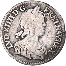 Munten, Frankrijk, Louis XIV, 1/12 Ecu à la mèche courte, 1643, Paris, FR
