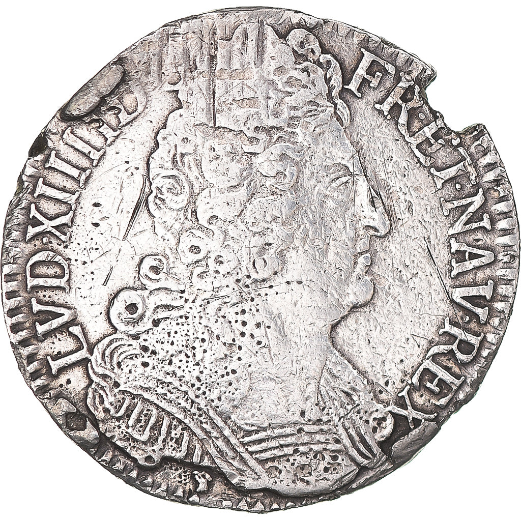 Moneta, Francia, Louis XIV, 1/2 Ecu aux trois couronnes, 1712, Lyon, MB