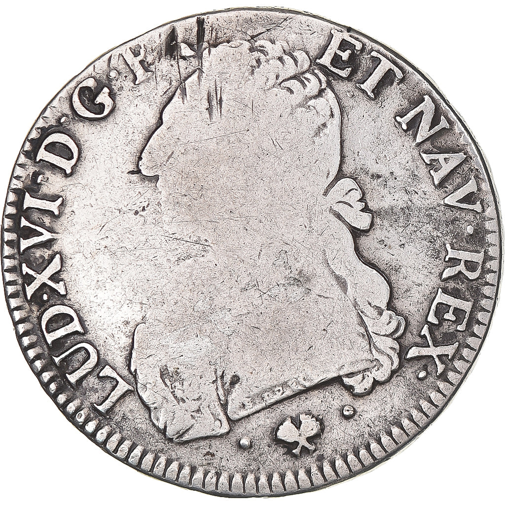 Coin, France, Louis XVI, Ecu aux branches d'olivier, 1776, Bayonne, VF(20-25)