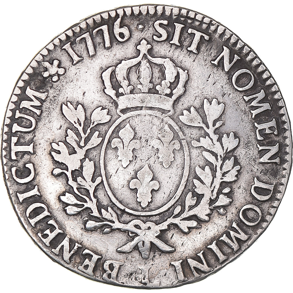 Coin, France, Louis XVI, Ecu aux branches d'olivier, 1776, Bayonne, VF(20-25)