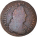 Moneta, Francia, Louis XIV, Liard de France, 1698, Amiens, MB, Rame, KM:284.18