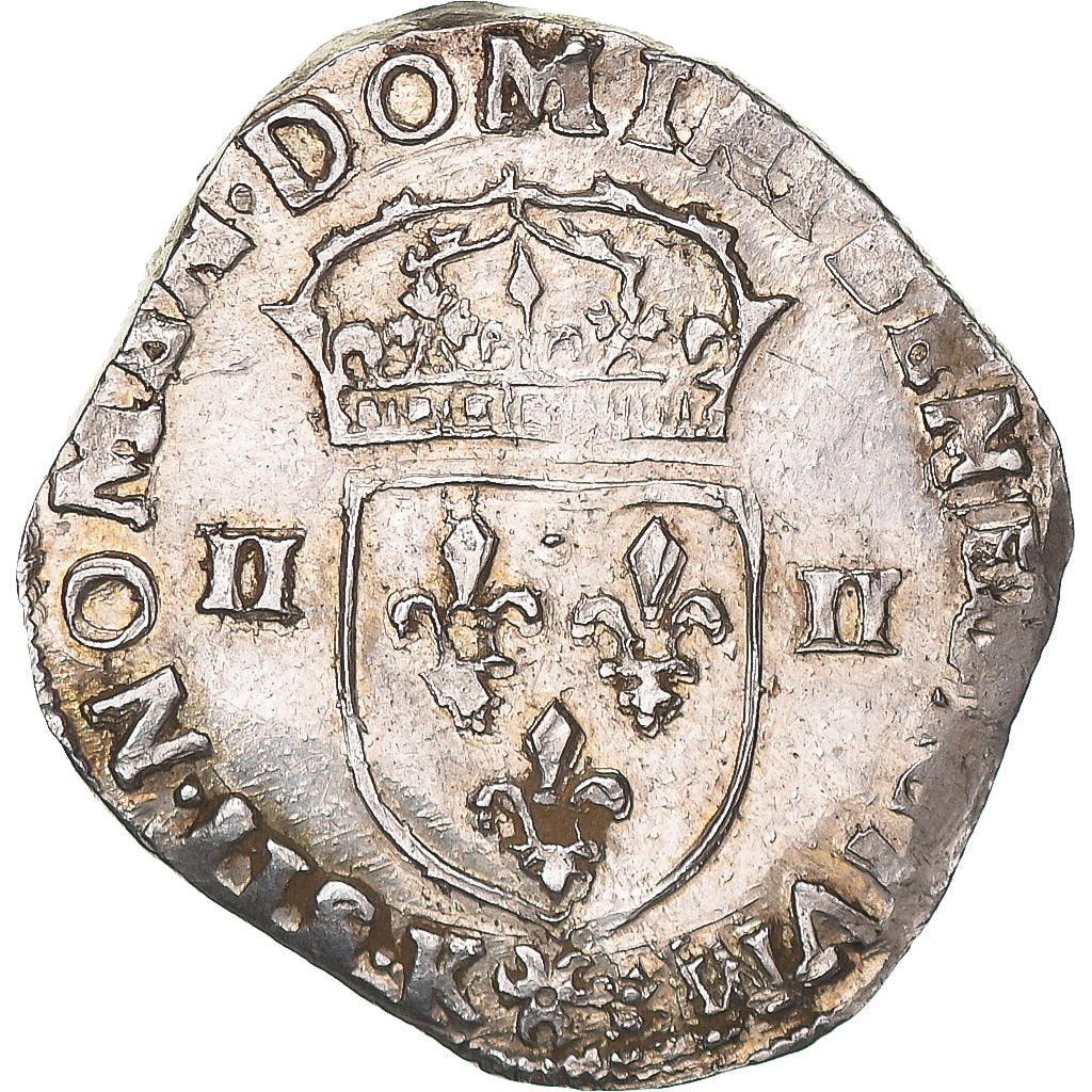 Coin, France, Henri IV, 1/4 d'écu à la croix feuillue de face, 1608, Bordeaux