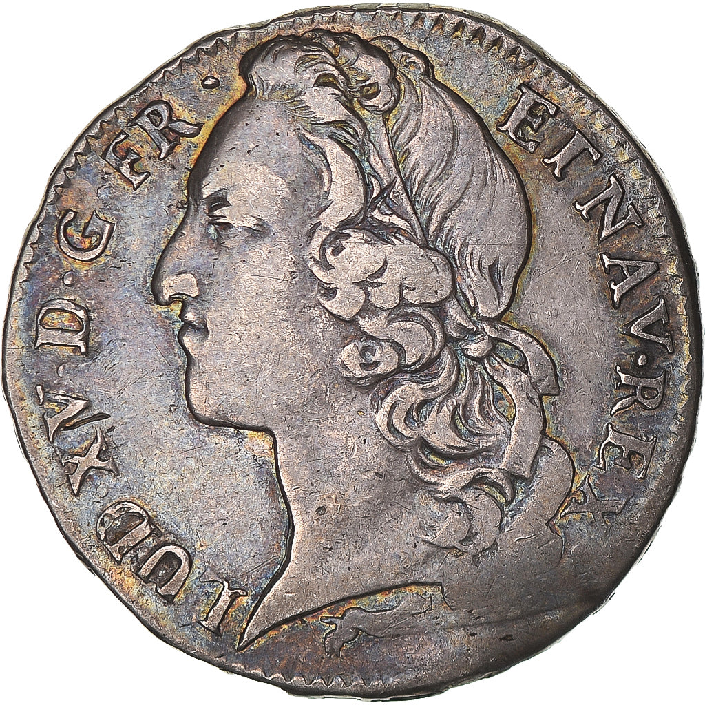 Coin, France, Louis XV, 1/2 Écu au bandeau, 1760, Orléans, Rare, VF(30-35)