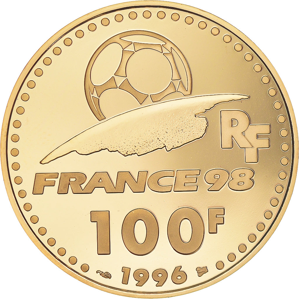 Münze, Frankreich, Coupe du Monde 1998, 100 Francs, 1996, Paris, Proof, STGL