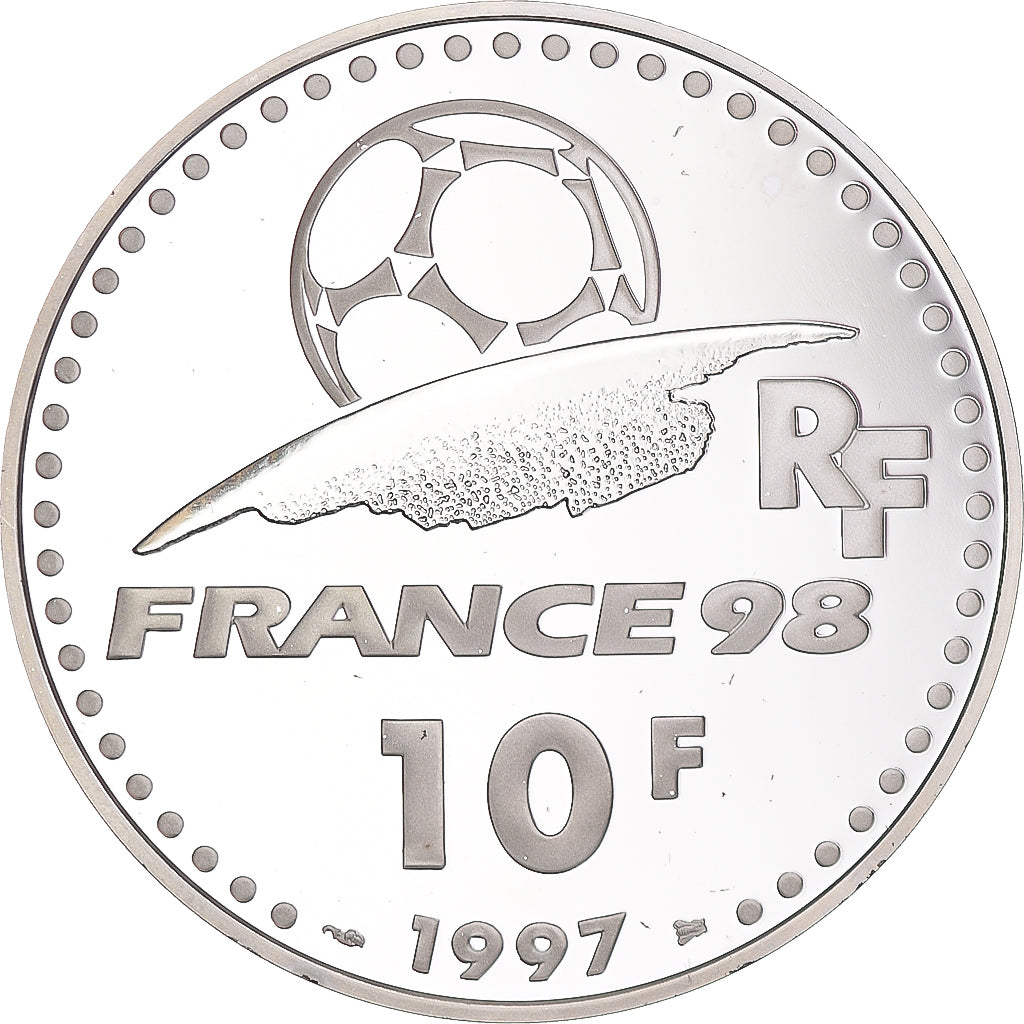 Münze, Frankreich, Coupe du Monde 1998, 10 Francs, 1997, Paris, Proof, STGL