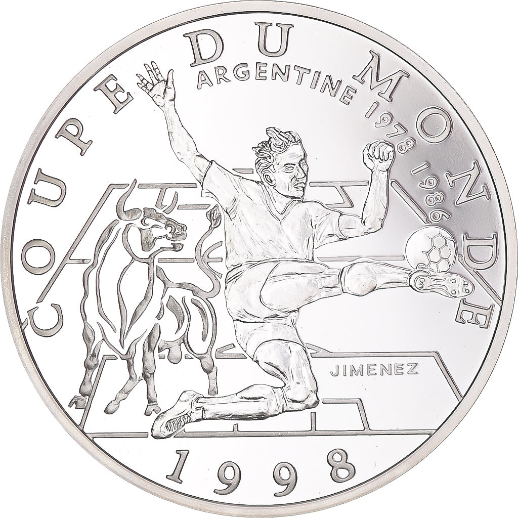 Münze, Frankreich, Coupe du Monde 1998, 10 Francs, 1997, Paris, Proof, STGL