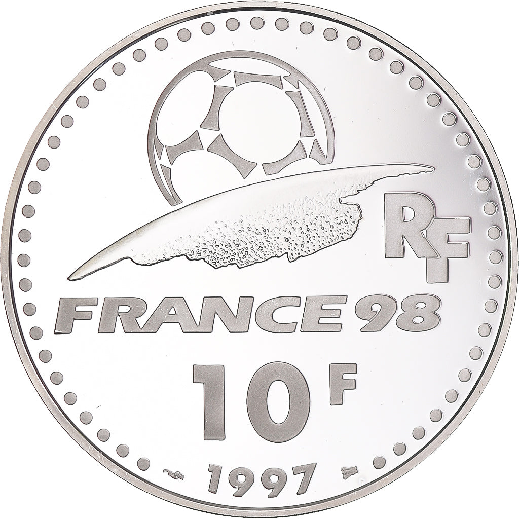Münze, Frankreich, Coupe du Monde 1998, 10 Francs, 1997, Paris, Proof, STGL