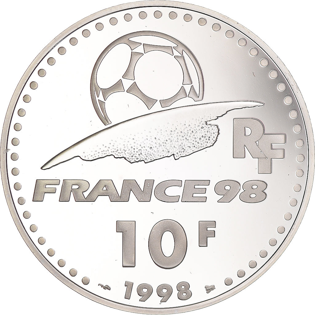 Moneta, Francia, Coupe du Monde 1998, 10 Francs, 1998, Paris, Proof, FDC