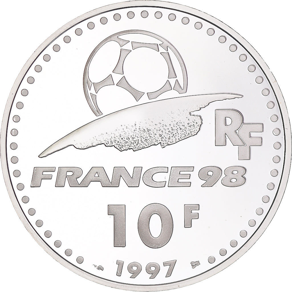 Coin, France, Coupe du Monde 1998, 10 Francs, 1997, Paris, Proof, MS(65-70)