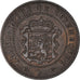Moneda, Luxemburgo, William III, 5 Centimes, 1855, Paris, MBC+, Bronce, KM:22.2