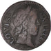 Munten, Frankrijk, Louis XIV, Denier Tournois, 1648, Paris, FR+, Koper, KM:167