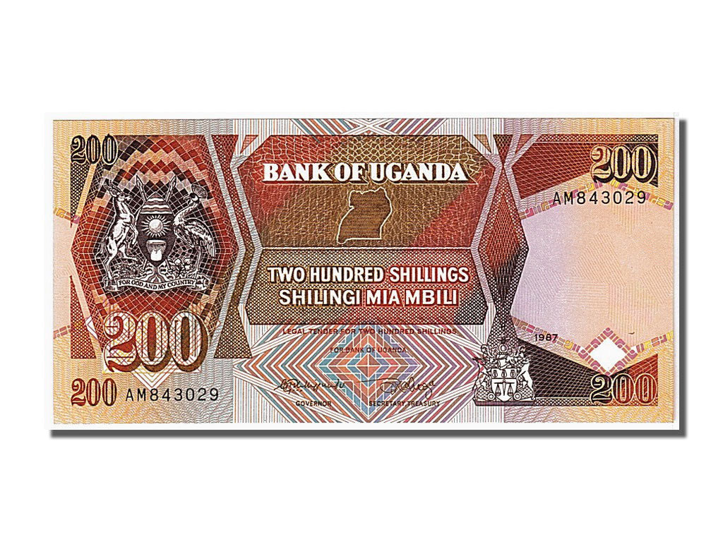 Uganda, 200 Shillings, 1987, FDS