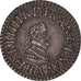 Coin, France, Henri IV, Denier Tournois, 1603, Paris, AU(50-53), Copper