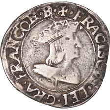 Coin, France, François Ier, Teston du Dauphiné, 1515-1547, Romans, VF(30-35)