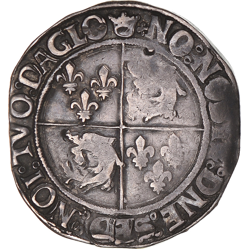 Münze, Frankreich, François Ier, Teston du Dauphiné, 1515-1547, Cremieu, S+