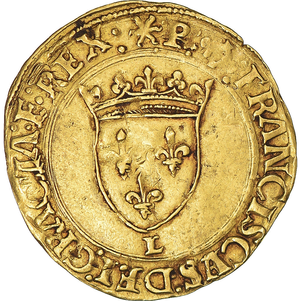Monnaie, France, François Ier, Ecu d'or à la croisette, 1515-1547, Bayonne
