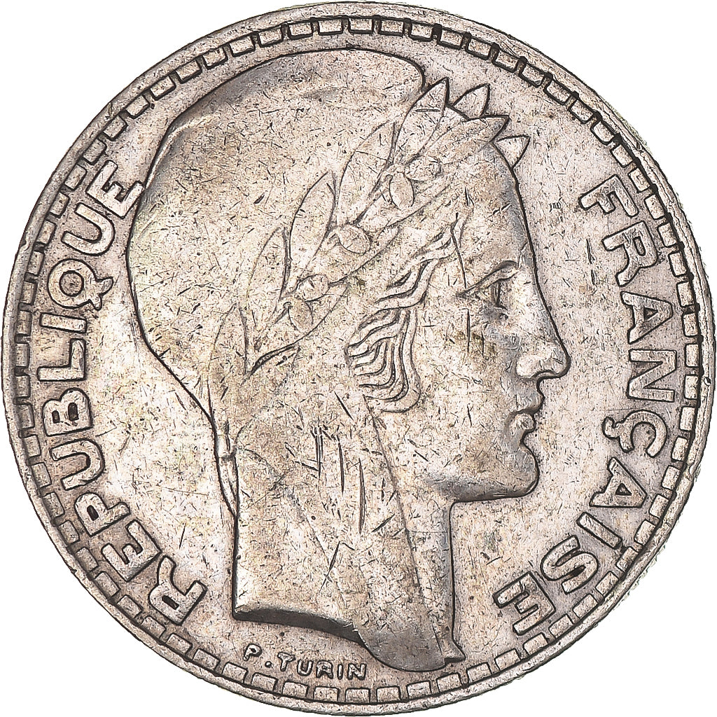 Moneta, Francia, Turin, 20 Francs, 1929, Paris, BB, Argento, KM:879, Gadoury:852