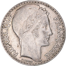 Coin, France, Turin, 20 Francs, 1933, Paris, Rameaux longs, EF(40-45), Silver