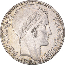 Coin, France, Turin, 20 Francs, 1938, Paris, EF(40-45), Silver, KM:879
