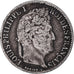 Moneta, Francia, Louis-Philippe, 1/2 Franc, 1835, Bordeaux, Rare, MB+, Argento