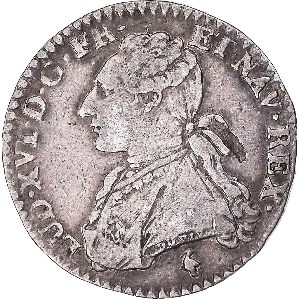 Moneta, Francia, Louis XVI, 1/10 Écu, 12 Sols, 1/10 ECU, 1778, Paris, Rare, BB