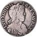 Monnaie, France, Louis XIV, 1/2 Écu à la mèche longue, 1647, Aix, TB+