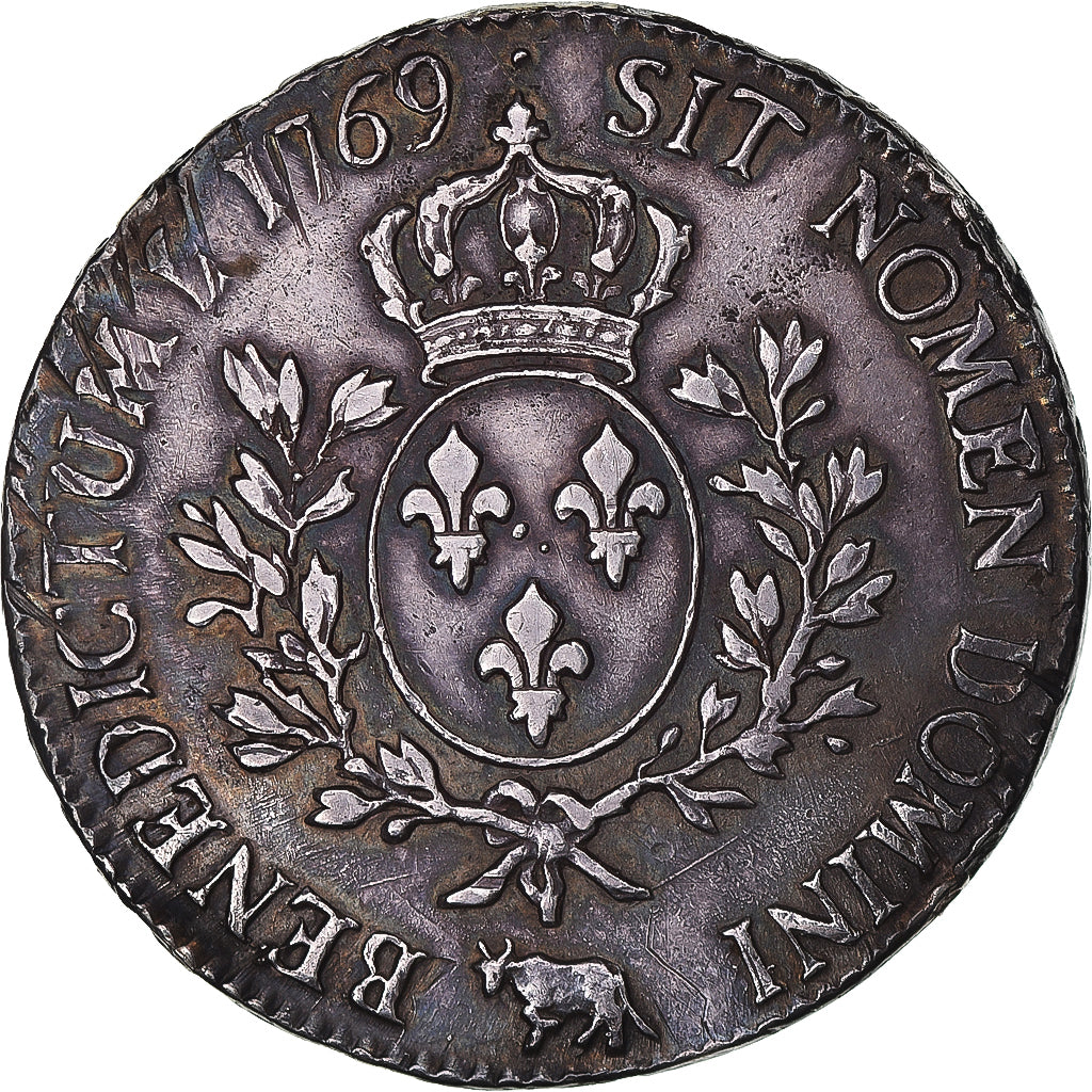 Monnaie, France, Louis XV, Écu de Béarn au bandeau, 1769, Pau, TTB+, Argent