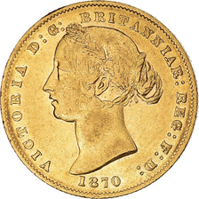 Coin, Australia, Victoria, Sovereign, 1870, Sydney, AU(50-53), Gold, KM:4