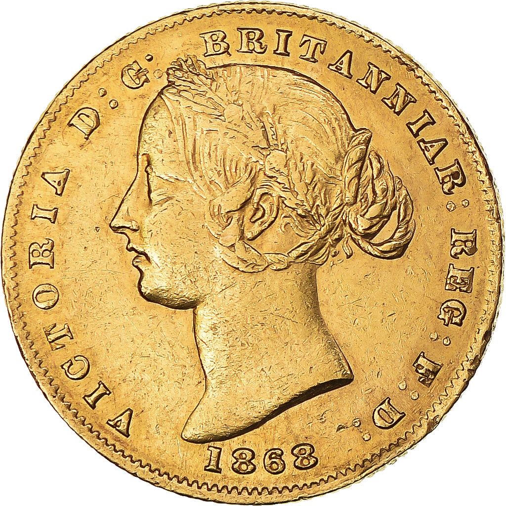 Monnaie, Australie, Victoria, Sovereign, 1868, Sydney, TTB+, Or, KM:4
