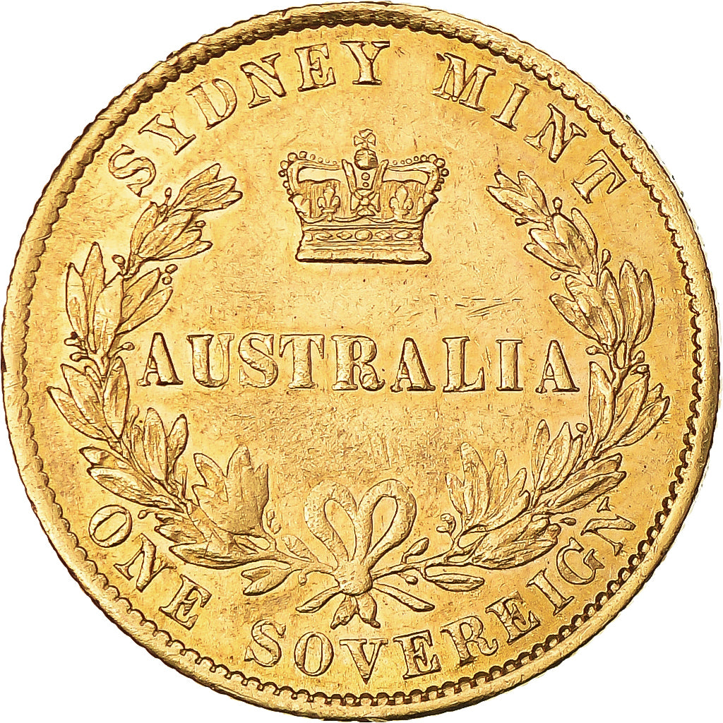 Monnaie, Australie, Victoria, Sovereign, 1868, Sydney, TTB+, Or, KM:4