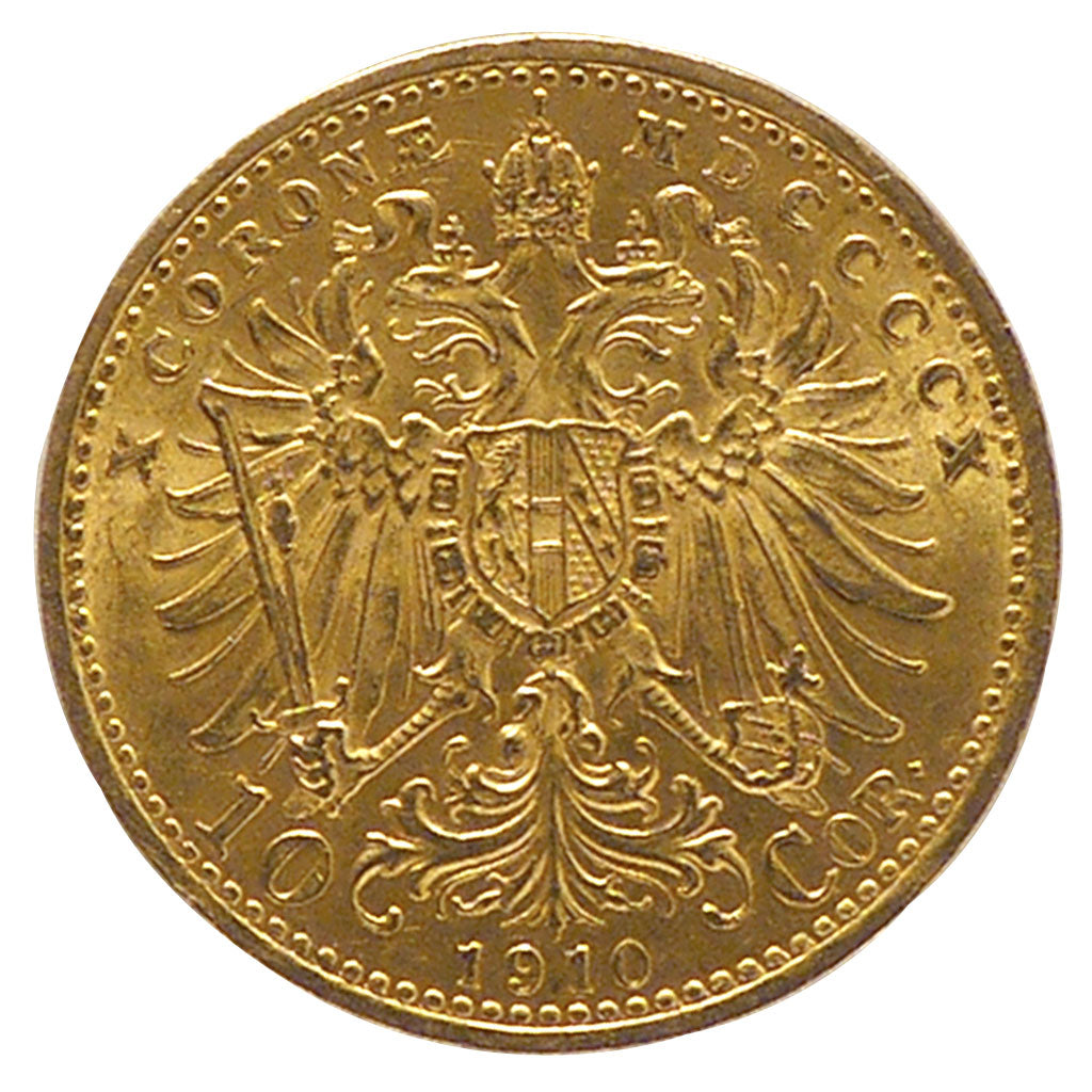 Austria, 10 Corona, 1910, Vienne, KM #2816, AU(55-58), Gold, 19, 3.39