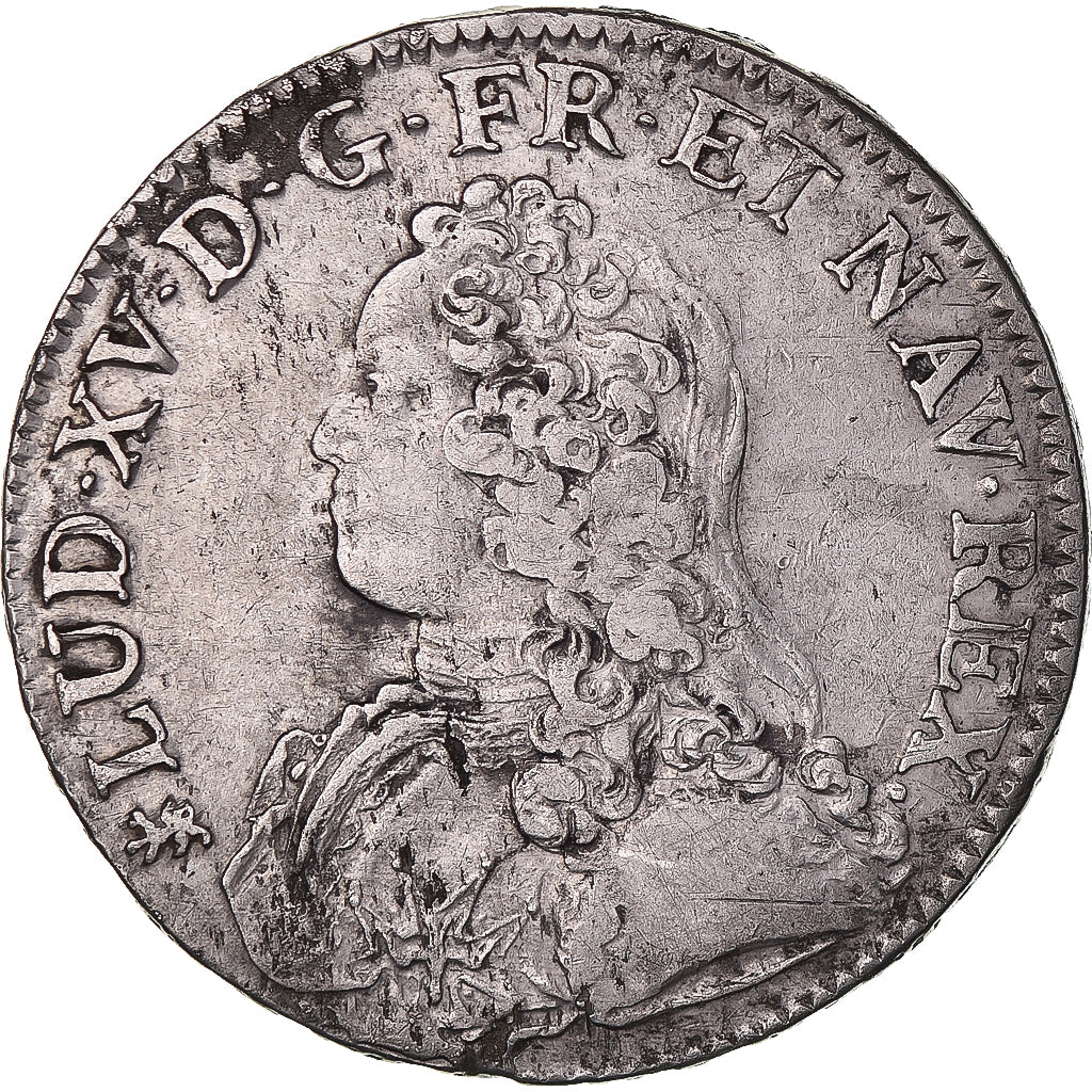 Monnaie, France, Louis XV, Ecu aux branches d'olivier, 1732, Nantes, TB+