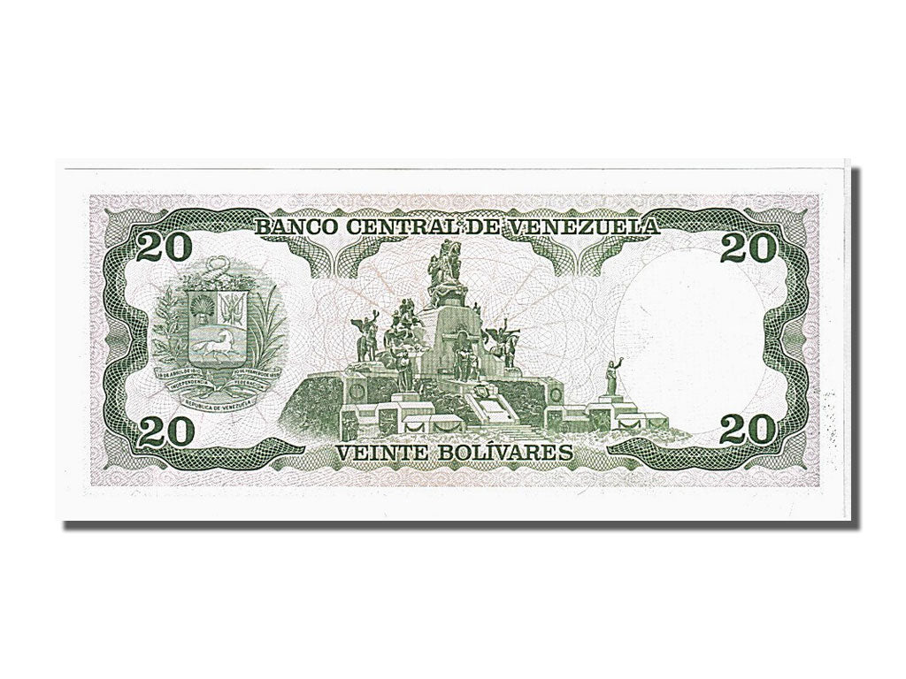 Banknote, Venezuela, 20 Bolivares, 1989, 1989-09-07, UNC(65-70)