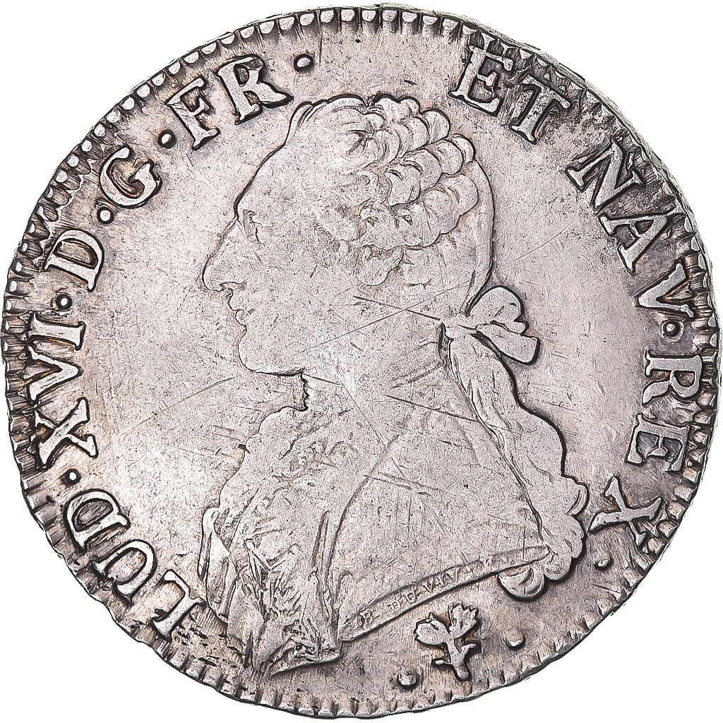 Coin, France, Louis XVI, Ecu aux branches d'olivier, 1783, Bayonne, VF(30-35)
