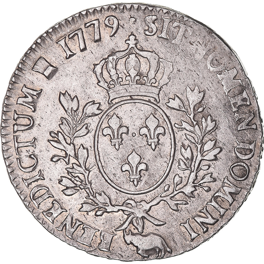 Monnaie, France, Louis XVI, Ecu aux branches d'olivier, 1779, Pau, TB+, Argent