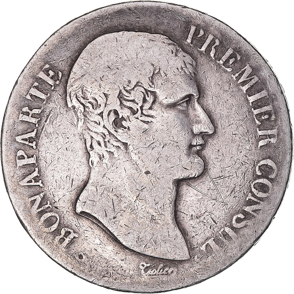 Moeda, França, Bonaparte Premier Consul, 5 Francs, An XI, Perpignan, VF(30-35)